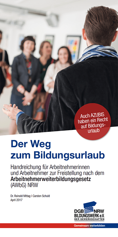 Cover - der Weg zum Bildungsurlaub (AWbG) NRW