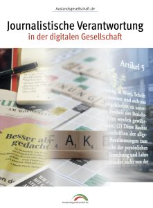 Sonderheft Journalistische Verantwortung 2022 | Auslandsgesellschaft.de