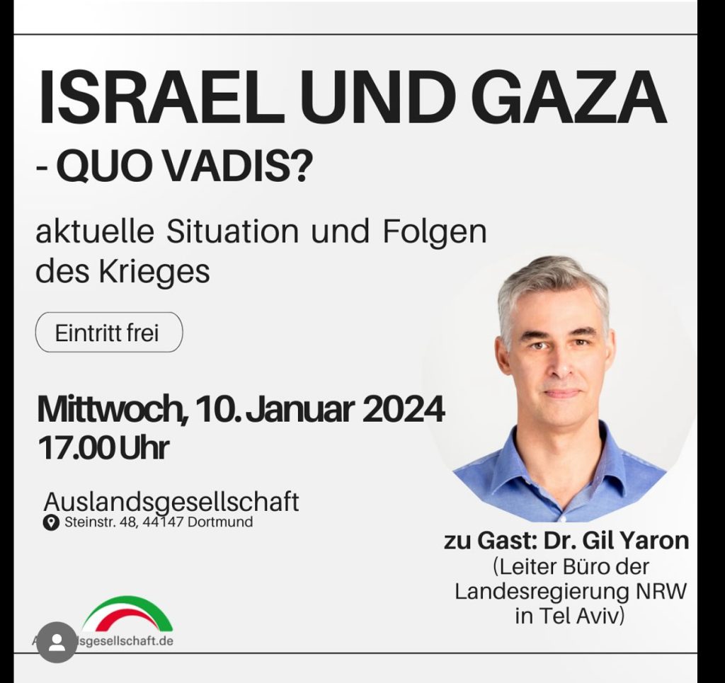 Israel und Gaza - Quo Vadis | Veranstaltung