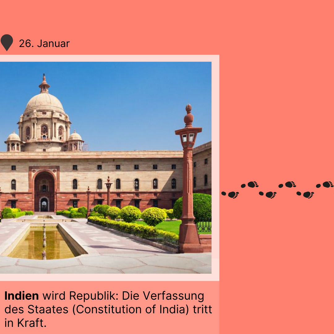Länderkreis Zeitreise 1950: Indien wird Republik