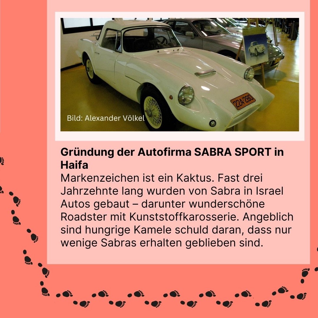 Zeitreise 1957 | Gründung der Autofirma Sabra Sport in Haifa