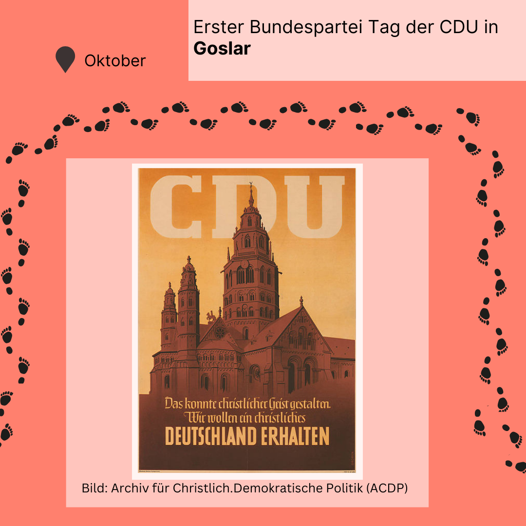 Länderkreis Zeitreise 1950: erster Bundesparteitag der CDU