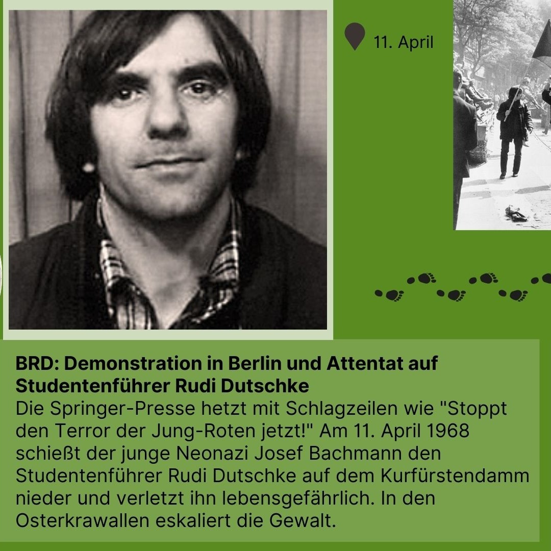 Zeitreise 1968 I Demonstration in Berlin und Attentat auf Studentenführer Rudi Dutschke