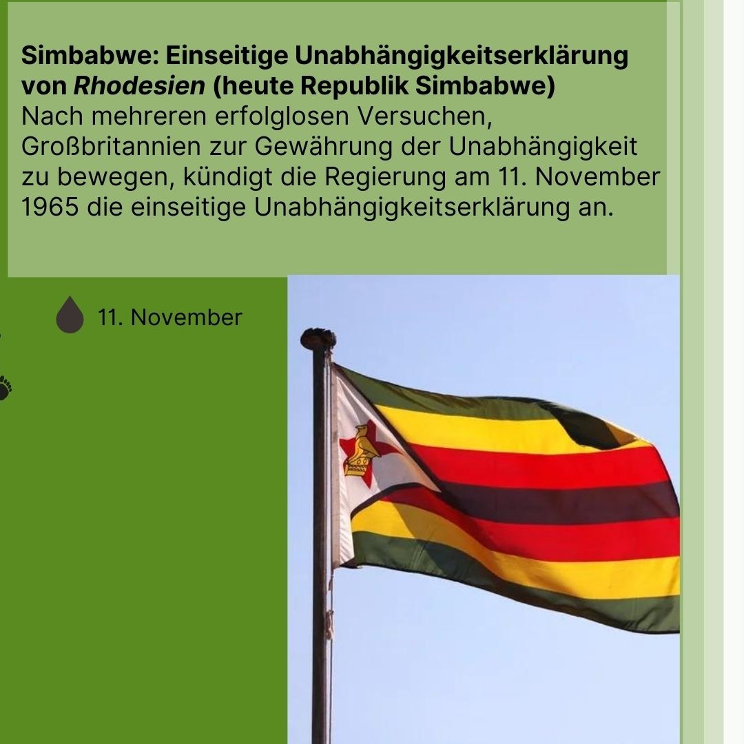 Zeitreise 1965 | einseitige Unabhängigkeitserklärung Simbabwe