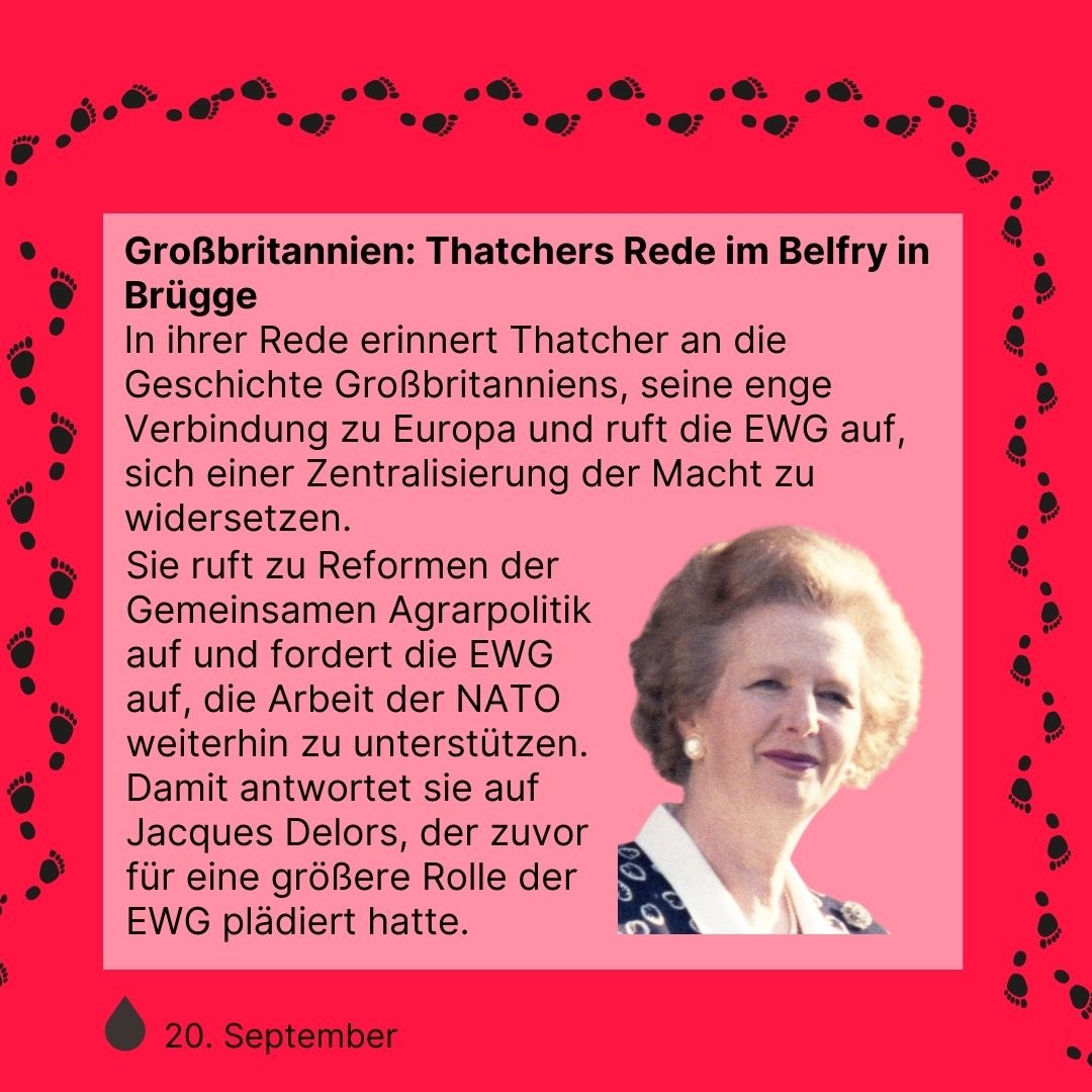 Zeitreise 1988 | Thatchers Rede im Belfry in Brügge