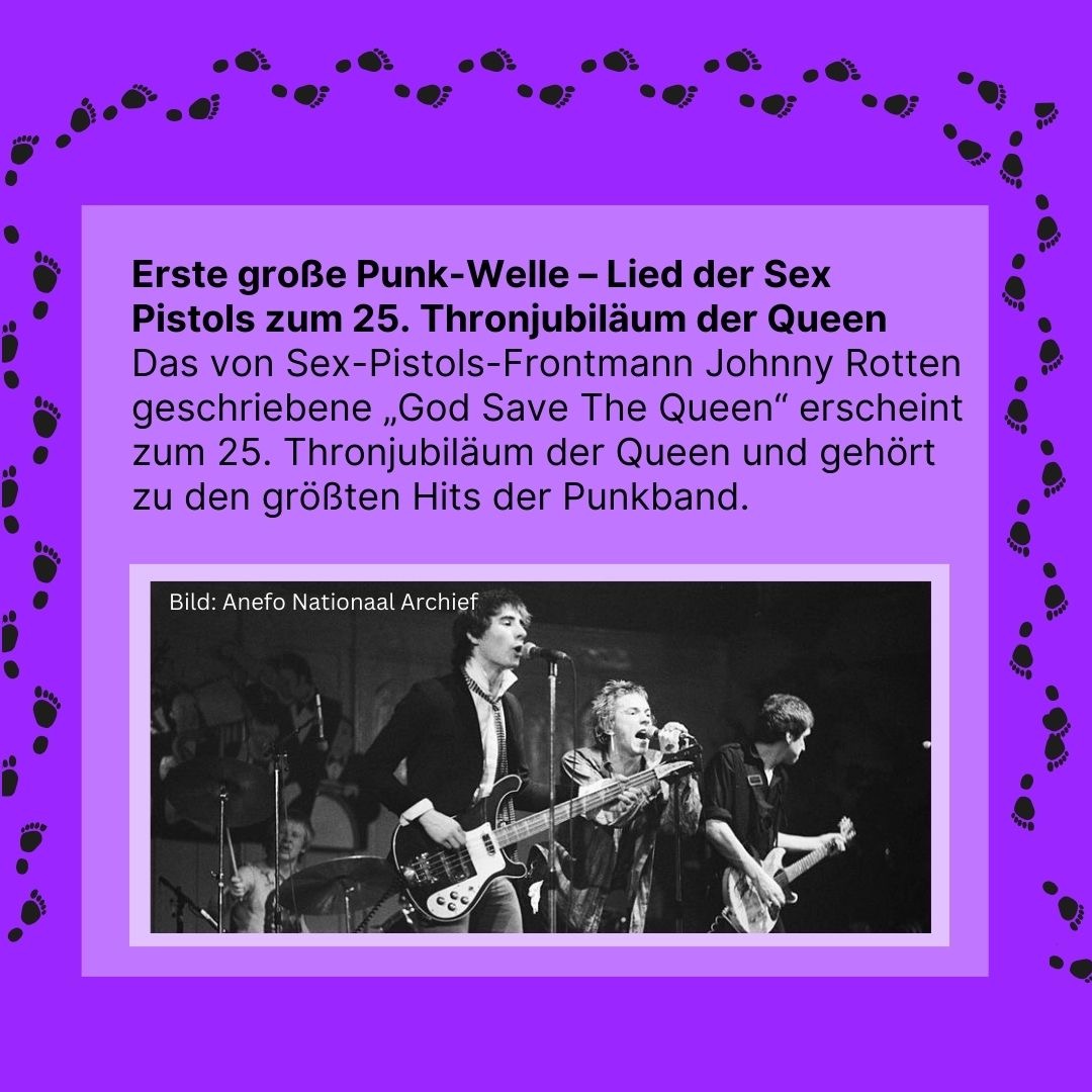 Zeitreise 1977 | Erste große Punk-Welle - Lied der Sex Pistols zum 25. Thronjubiläum der Queen