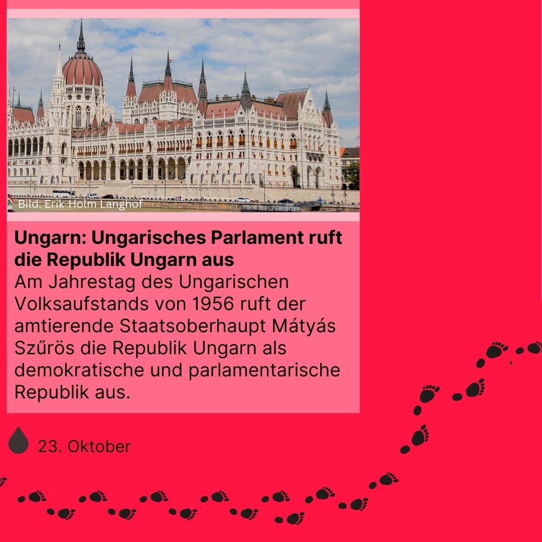 Zeitreise 1989 | Ungarisches Parlament ruft die Republik Ungarn aus