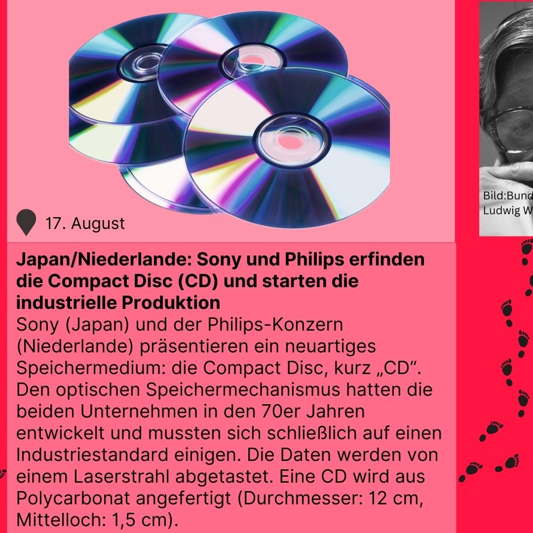 Zeitreise 1982 | Sony und Philips erfinden die Compact Disc und starten die industrielle Produktion